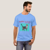 Happy Birthday You Cool Tabby Cat Mannen man T-shirt (Voorkant volledig)