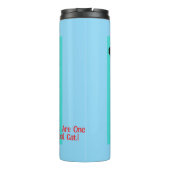 Happy Birthday You Cool Tabby Cat Mannen man Thermosbeker (Achterkant)