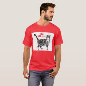 Happy Birthday You Cool Tabby Cat T-shirt (Voorkant volledig)