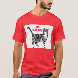 Happy Birthday You Cool Tabby Cat T-shirt