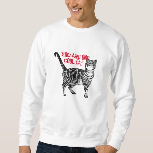 Happy Birthday You Cool Tabby Cat Trui (Voorkant)