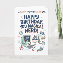 Happy Birthday You Magical Nerd Kaart