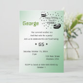 Happy Birthday you old fossil Invitation Kaart (Staand voorkant)