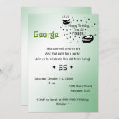 Happy Birthday you old fossil Invitation Kaart (Voorkant / Achterkant)