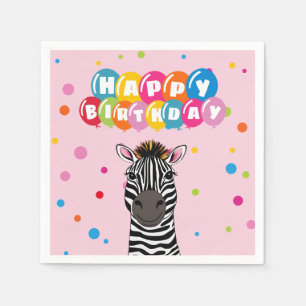 Happy Birthday Zebra Servet