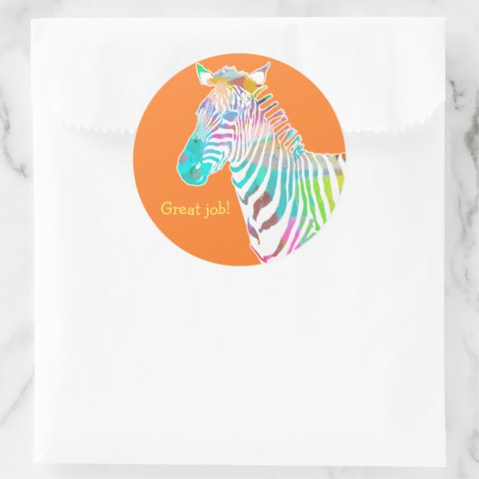 Happy Birthday Zebra Sticker (Tas)