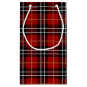 Happy Birthday Zipper op Tartan Klein Cadeauzakje (Achterkant)
