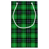 Happy Birthday Zipper op Tartan Klein Cadeauzakje (Achterkant)