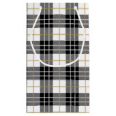 Happy Birthday Zipper op Tartan Klein Cadeauzakje (Achterkant)