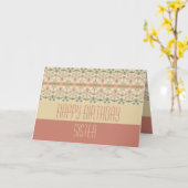 Happy Birthday zister Kaart (Gele Bloem)