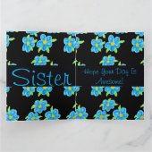 Happy Birthday zister Kaart (Binnen)