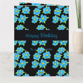 Happy Birthday zister Kaart (Achterkant)