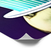 Happy Birthday, zombie, cake| AI Art Poster (Hoek)