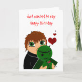 Happy Birthday Zombie Kaart (Voorkant)