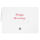 Happy Birthday - Zonnebloem en bijen op blauwe hem (Achterkant Horizontaal)