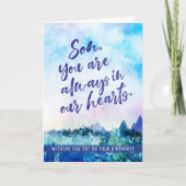 Happy Birthday, zoon, je bent altijd in ons hart Feestdagen Kaart (Voorkant)