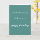 Happy Birthday zuster Amazing Humor Funny Kaart (Gele Bloem)