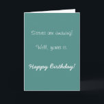 Happy Birthday zuster Amazing Humor Funny Kaart<br><div class="desc">Dit ontwerp is gemaakt met behulp van digitale kunst. Het kan in het gebied worden aangepast door de klik aan te passen en de naam, initialen of woorden aan te passen. U kunt de tekstkleur en de stijl ook veranderen of de tekst voor een slechts ontwerp van het afbeelding schrappen....</div>