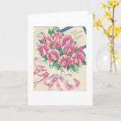 Happy Birthday zuster Bouquet Kaart (Gele Bloem)