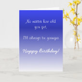 Happy Birthday Zuster Brother Oudere Humor Funny Kaart (Gele Bloem)