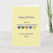 Happy Birthday Zuster - GH Card Kaart (Voorkant)