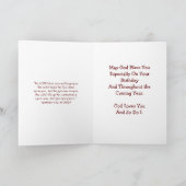 Happy Birthday Zuster - Ik glimlach-kaart Kaart (Binnen)