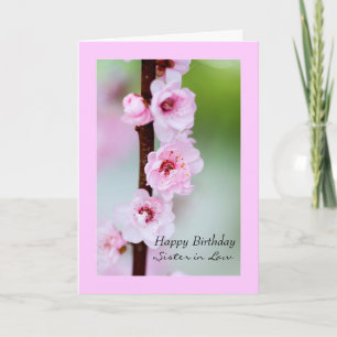 Happy Birthday zuster in de wet Kaart