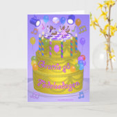 Happy Birthday (Zweeds) Kaart (Gele Bloem)