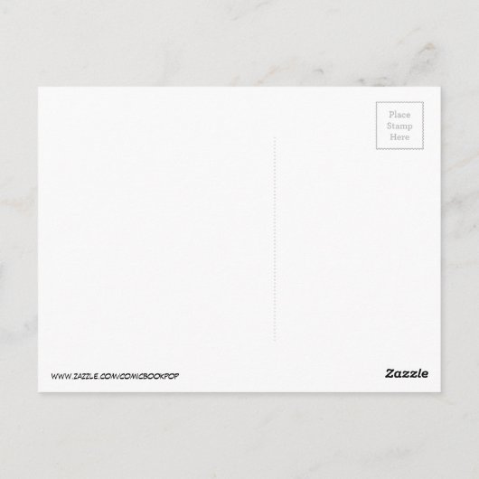 HAPPY BIRTHDAYComic Book Pop Art Briefkaart (Achterkant)