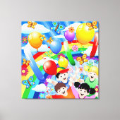 Happy Birthday's Children Kinder Canvas Afdruk (Voorkant)