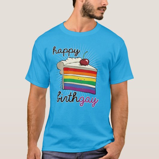 Happy Birthgay T-shirt (Voorkant)