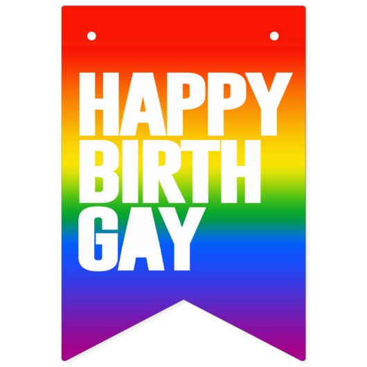 Happy Birthgay Vlaggetjes (Tweede vlag)