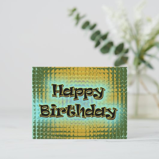 Happy Bithday Briefkaart (Staand voorkant)