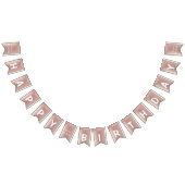 Happy Bithday - Roos Gold Blush Glitter Drivers Vlaggetjes (Alle)