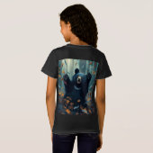 Happy Black Beer gooien bladeren T-shirt (Achterkant volledig)