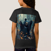 Happy Black Beer gooien bladeren T-shirt (Achterkant)