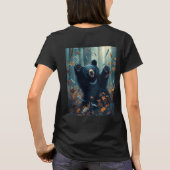 Happy Black Beer gooien bladeren T-shirt (Achterkant)