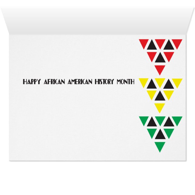 Happy Black History-maand (Rastafarian Tribute) (Binenzijde Horizontaal (Onderkant))