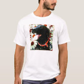 HAPPY BLACK LAB FACE T-SHIRT (Voorkant)