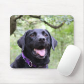 Happy Black Labrador Muismat (Met muis)