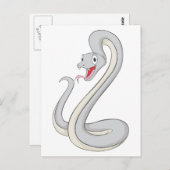 Happy Black Mamba Snake Briefkaart (Voorkant / Achterkant)