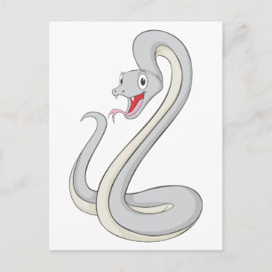 Happy Black Mamba Snake Briefkaart