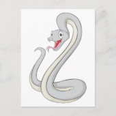 Happy Black Mamba Snake Briefkaart (Voorkant)
