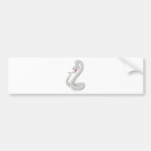 Happy Black Mamba Snake Bumpersticker (Voorkant)