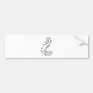Happy Black Mamba Snake Bumpersticker