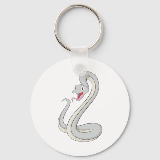 Happy Black Mamba Snake Sleutelhanger (Voorkant)