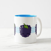Happy Blackberry-Mok Tweekleurige Koffiemok (Voorkant rechts)