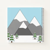 Happy Blackbird Singing in Winter Landscape Notitieboek (Achterkant)