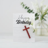 Happy Blessed KJV Bible Verse Verjaardag Briefkaar Briefkaart (Staand voorkant)