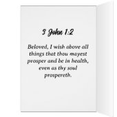 Happy Blessed KJV Bible Verse Verjaardag Kaart (Binnen (Links))